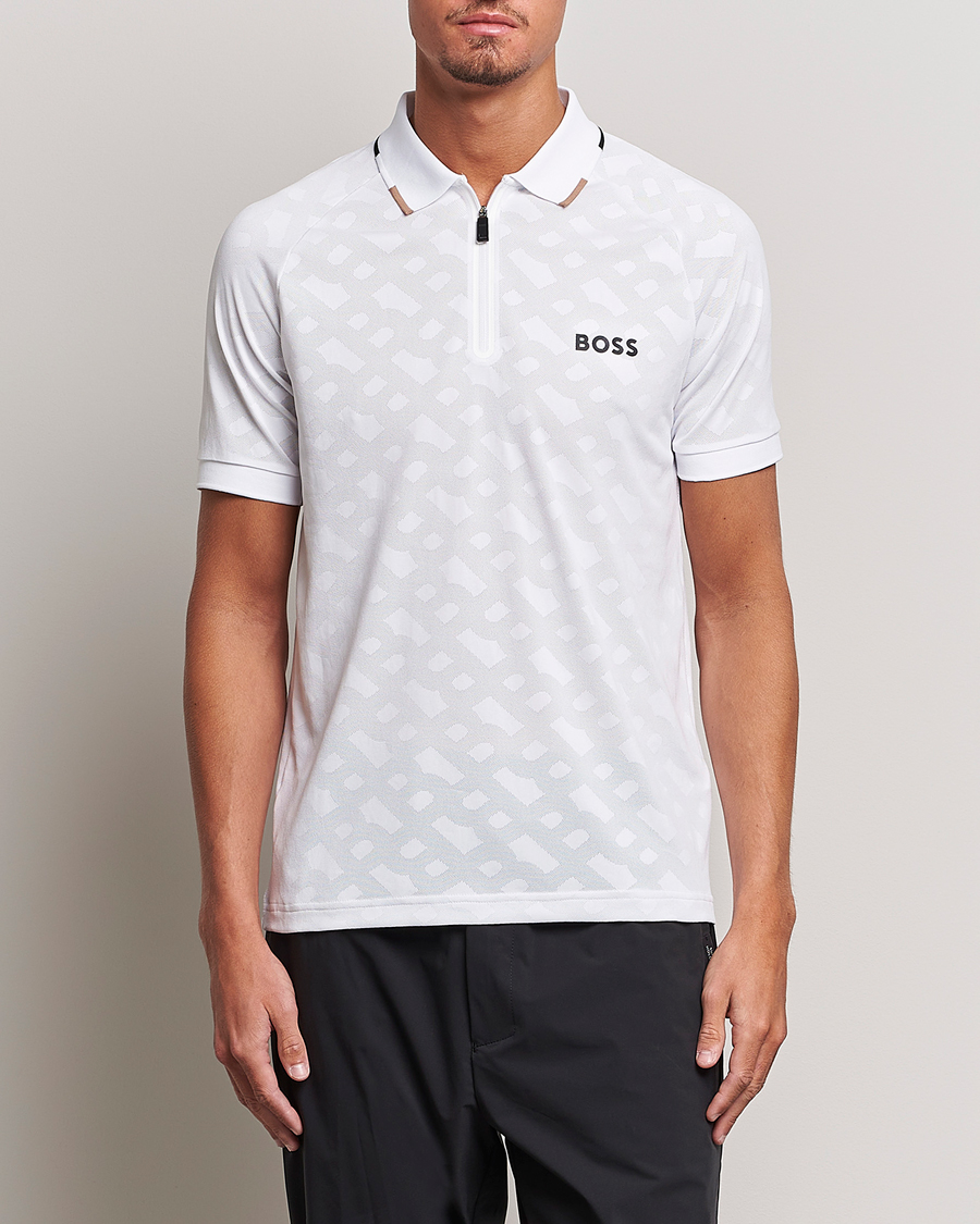 Herre | Polotrøjer | BOSS GREEN | Philix MB Monogram Polo White