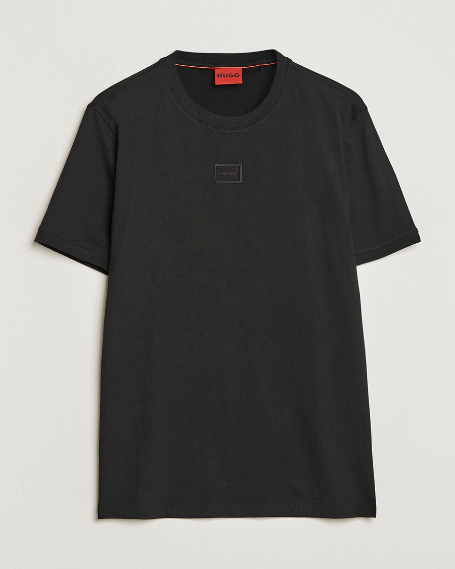 Herre | T-Shirts | HUGO | Diragolino Crew Neck T-Shirt Black
