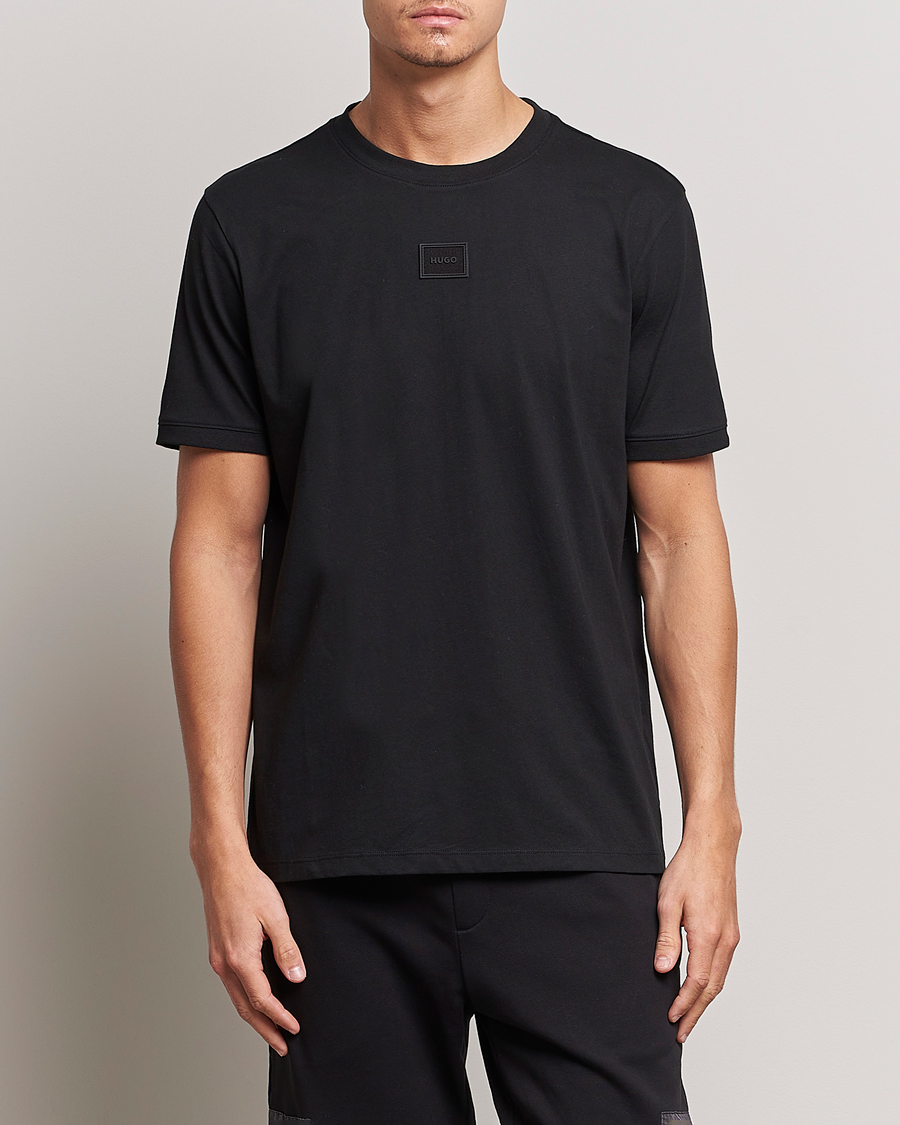 Herre | T-Shirts | HUGO | Diragolino Crew Neck T-Shirt Black