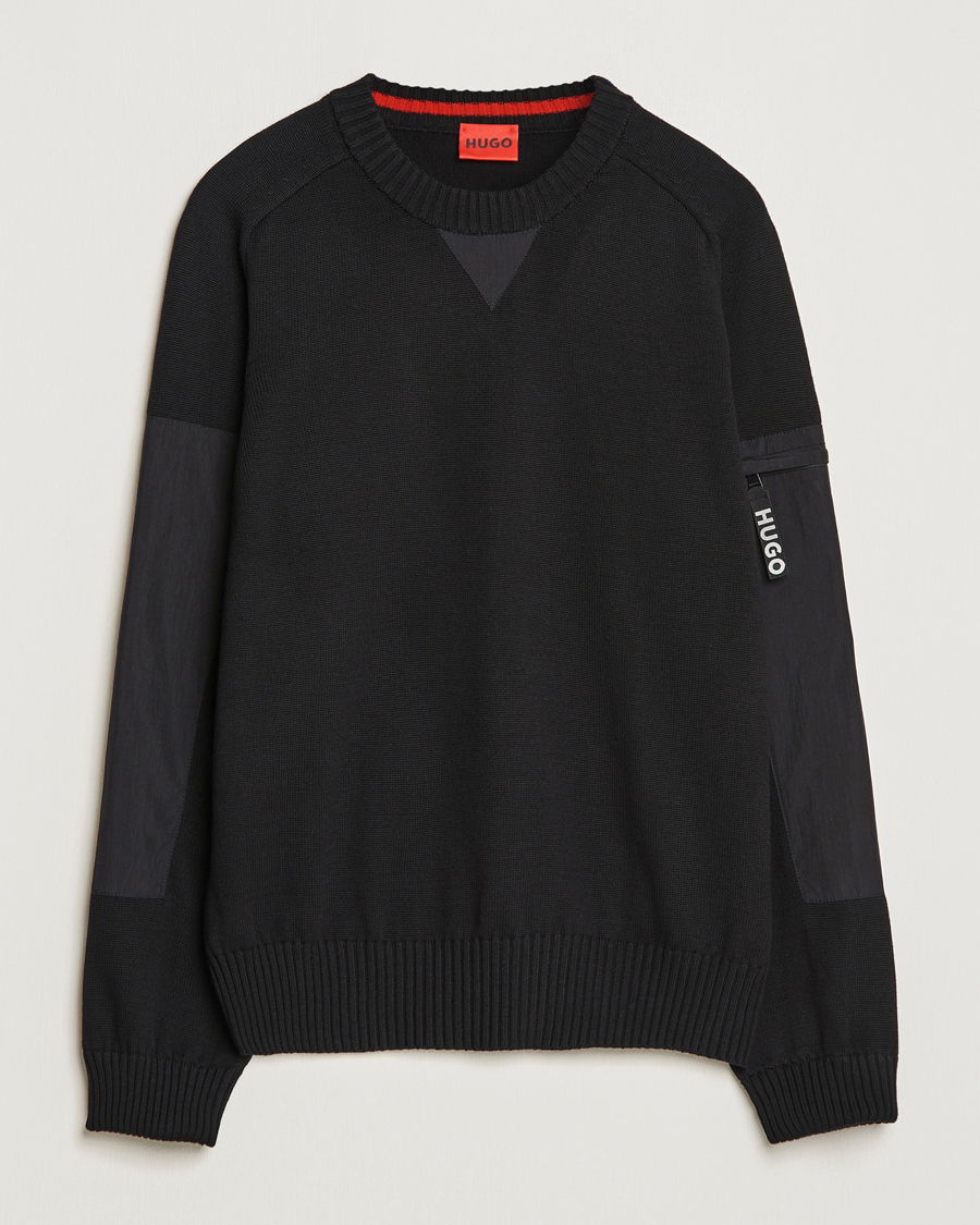 Herre | Trøjer | HUGO | Sutil Knitted Sweater Black
