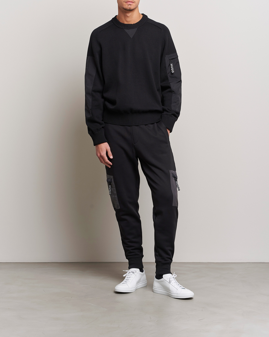 Herre | Trøjer | HUGO | Sutil Knitted Sweater Black