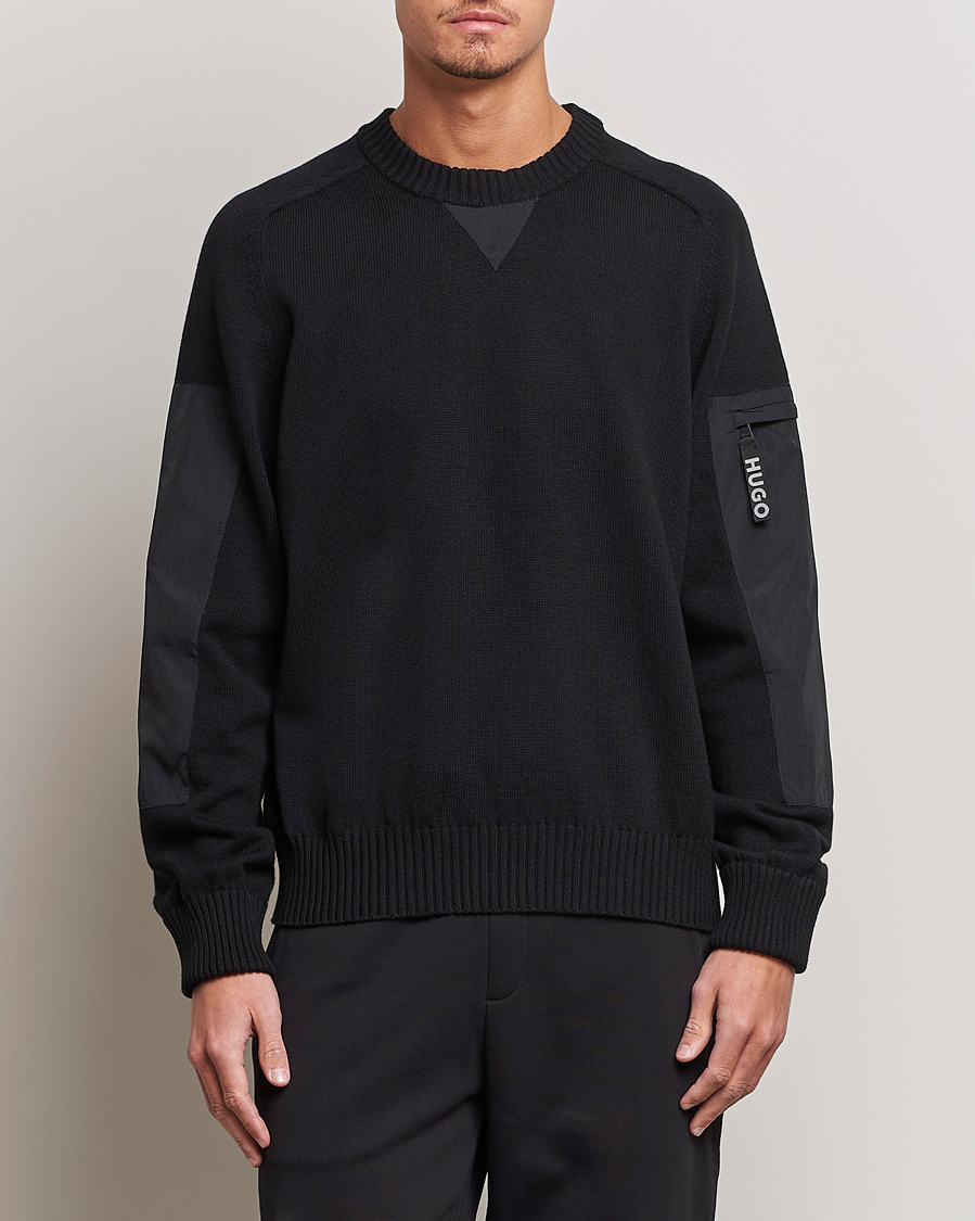 Herre | Trøjer | HUGO | Sutil Knitted Sweater Black