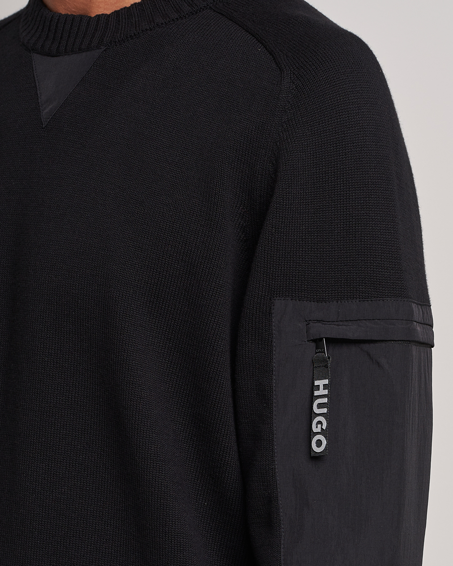 Herre | Trøjer | HUGO | Sutil Knitted Sweater Black