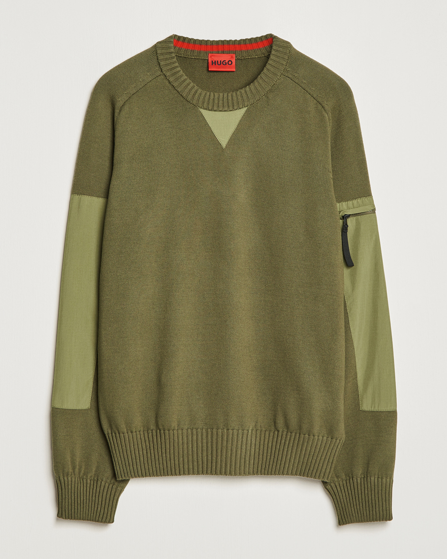 Herre | Trøjer | HUGO | Sutil Knitted Sweater Khaki