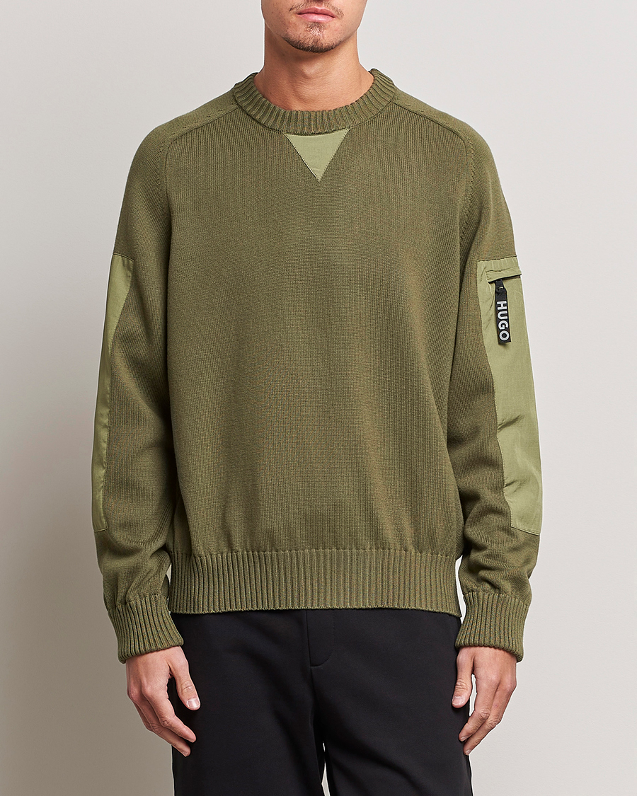 Herre | Trøjer | HUGO | Sutil Knitted Sweater Khaki