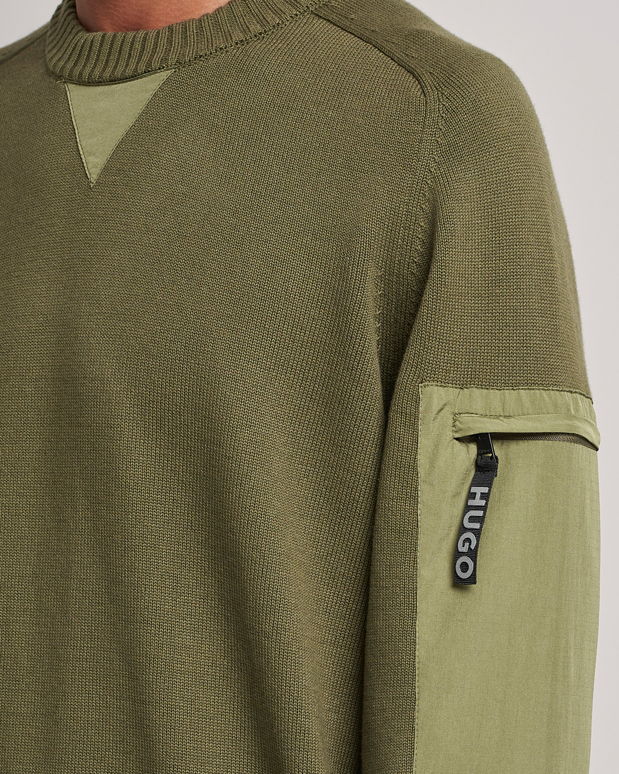 Herre | Trøjer | HUGO | Sutil Knitted Sweater Khaki