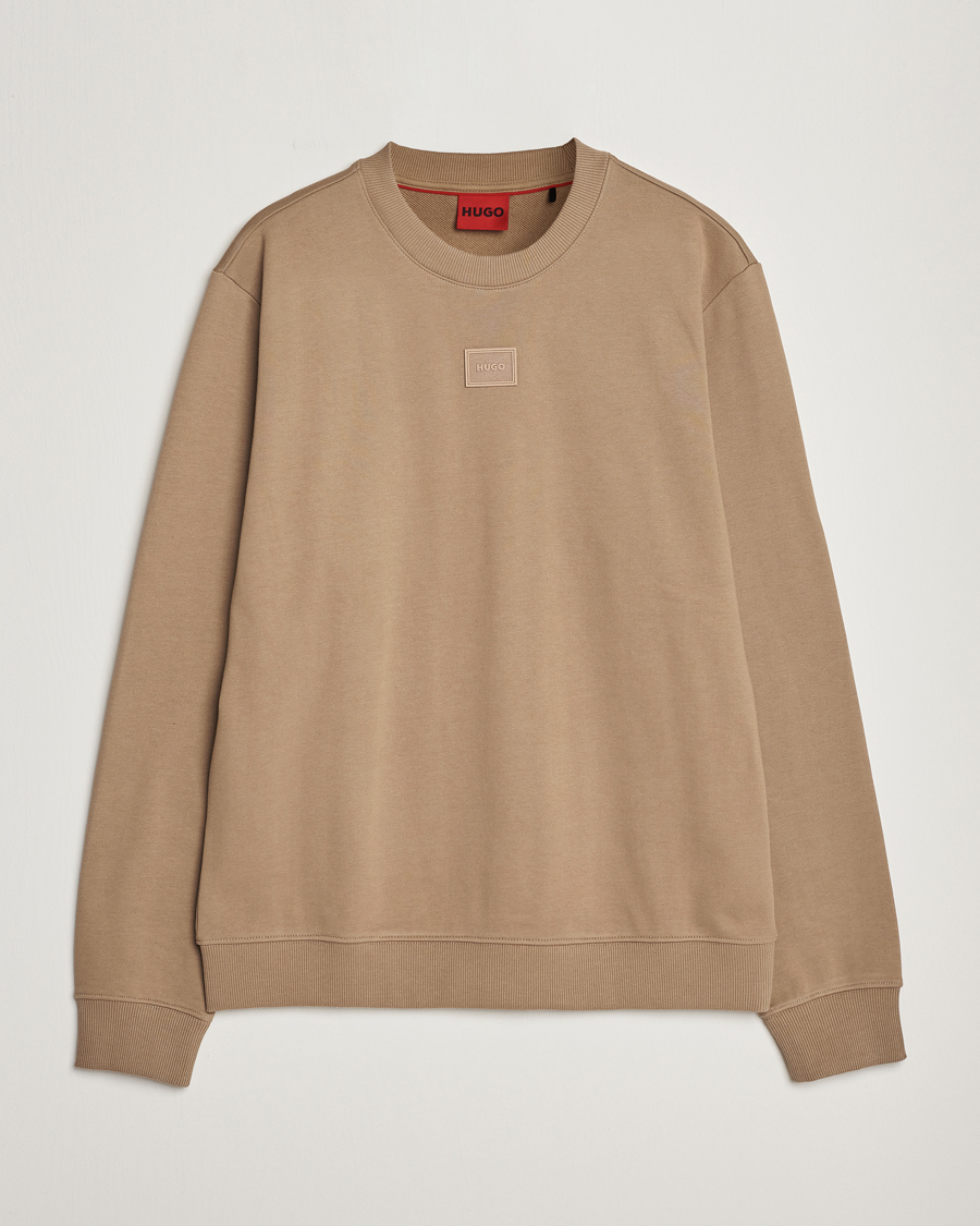 Herre | Trøjer | HUGO | Diragol Crew Neck Sweatshirt Open Brown
