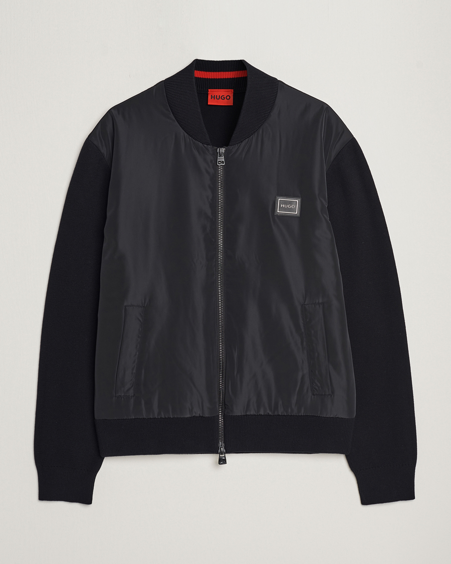 Herre | Jakker | HUGO | Sombo Hybrid Jacket Black