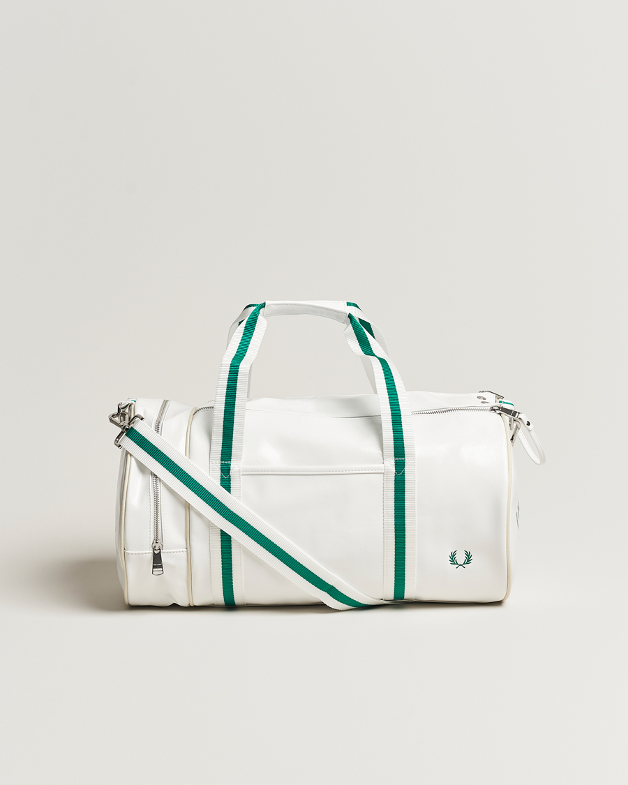 Herre | Fred Perry Classic Barrel Bag Snow White | Fred Perry | Classic Barrel Bag Snow White