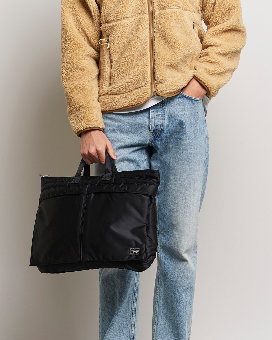 Herre | Porter-Yoshida & Co. Tanker Short Helmet Bag Black | Porter-Yoshida & Co. | Tanker Short Helmet Bag Black