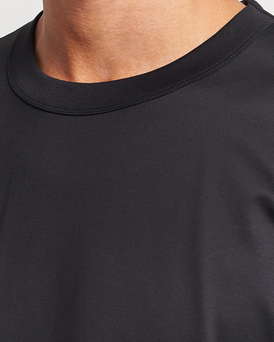 Herre | T-Shirts | Bread & Boxers | Pima Cotton Crew Neck T-Shirt Black