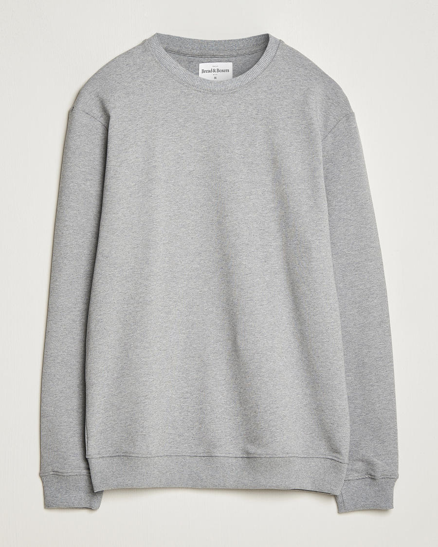 Herre | Trøjer | Bread & Boxers | Loungewear Crew Neck Sweatshirt Grey Melange