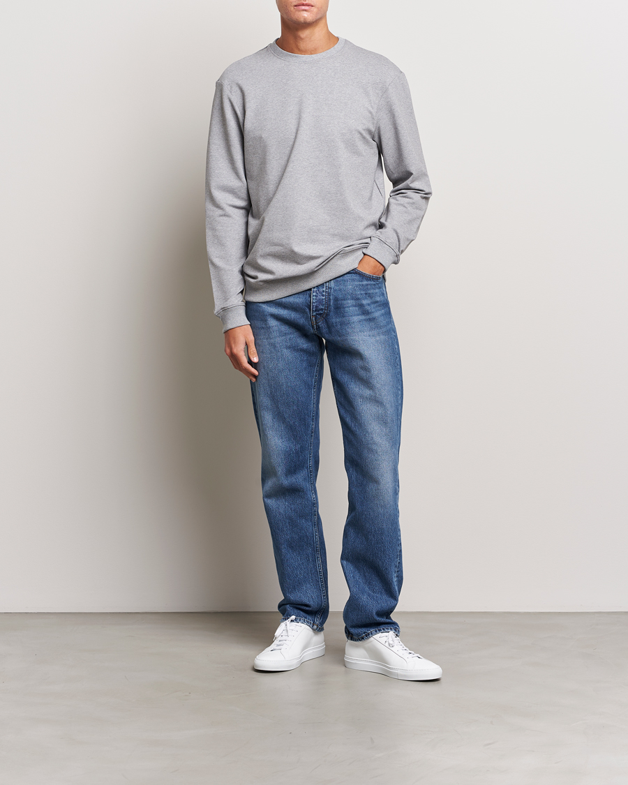 Herre | Trøjer | Bread & Boxers | Loungewear Crew Neck Sweatshirt Grey Melange