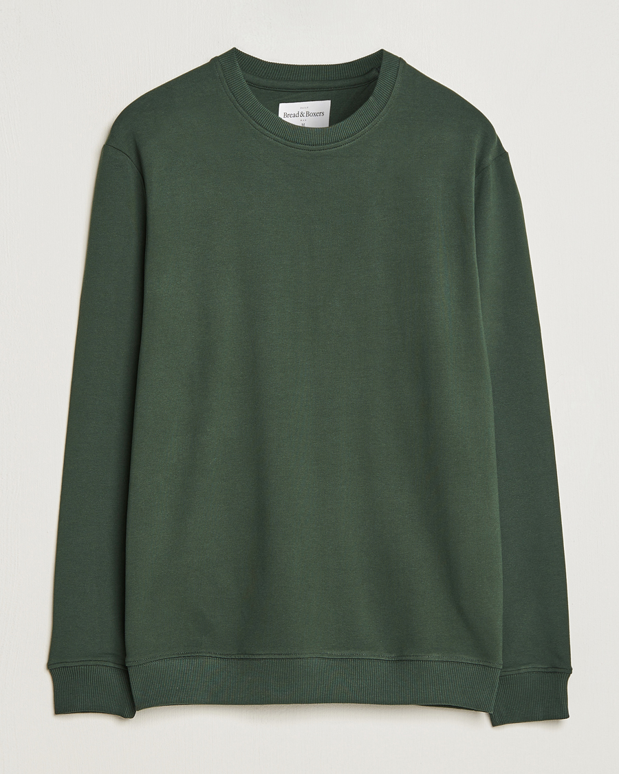 Herre | Trøjer | Bread & Boxers | Loungewear Crew Neck Sweatshirt Forest Green