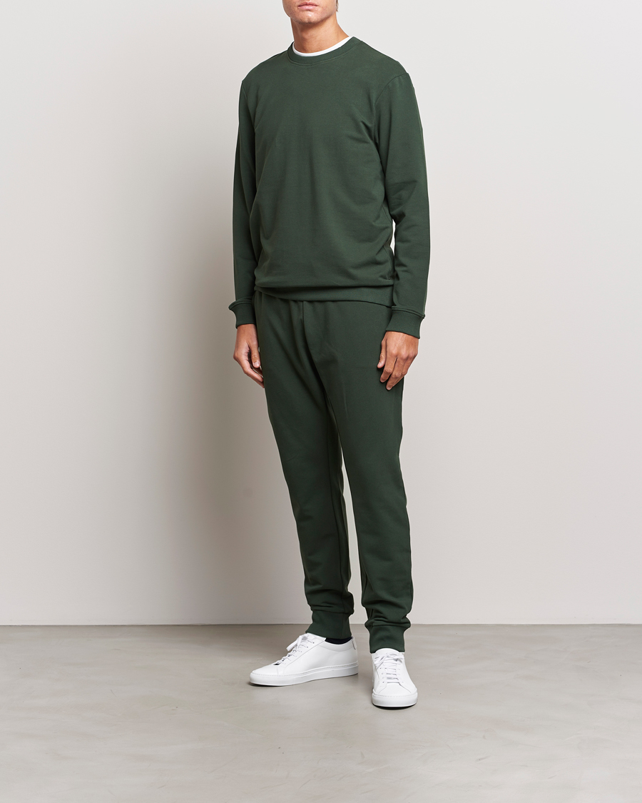 Herre | Trøjer | Bread & Boxers | Loungewear Crew Neck Sweatshirt Forest Green