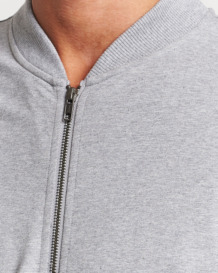 Herre | Trøjer | Bread & Boxers | Loungewear Full Zip Sweater Grey Melange