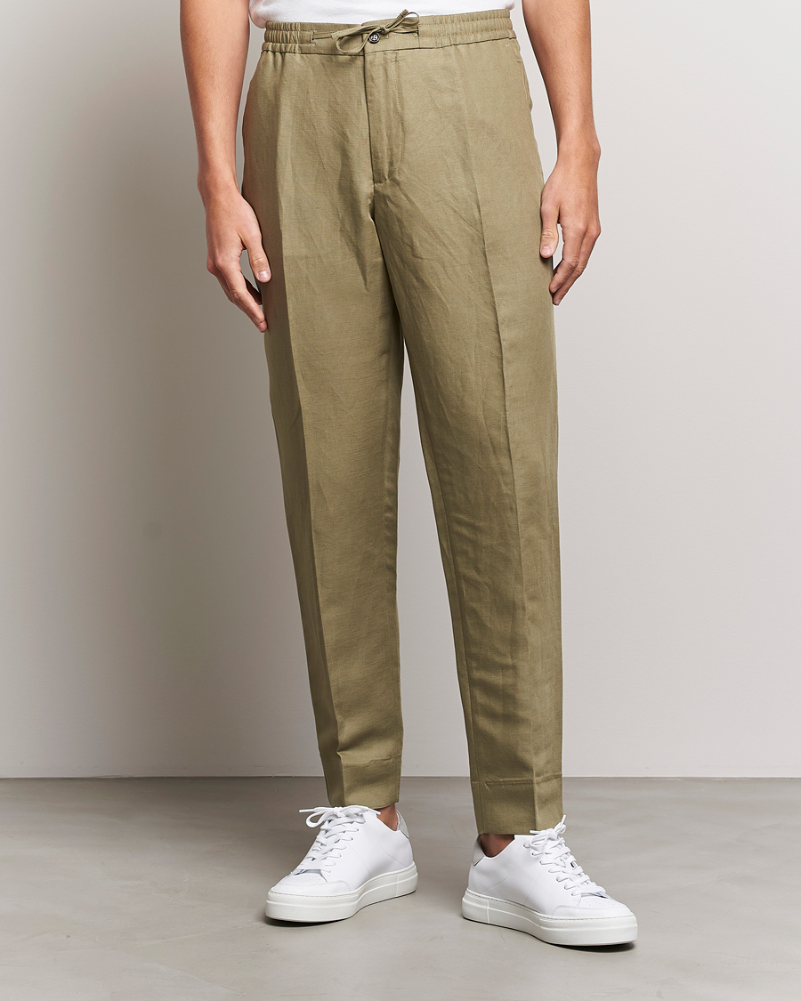 Herre | Bukser | J.Lindeberg | Baron Tencel/Linen Trousers Aloe