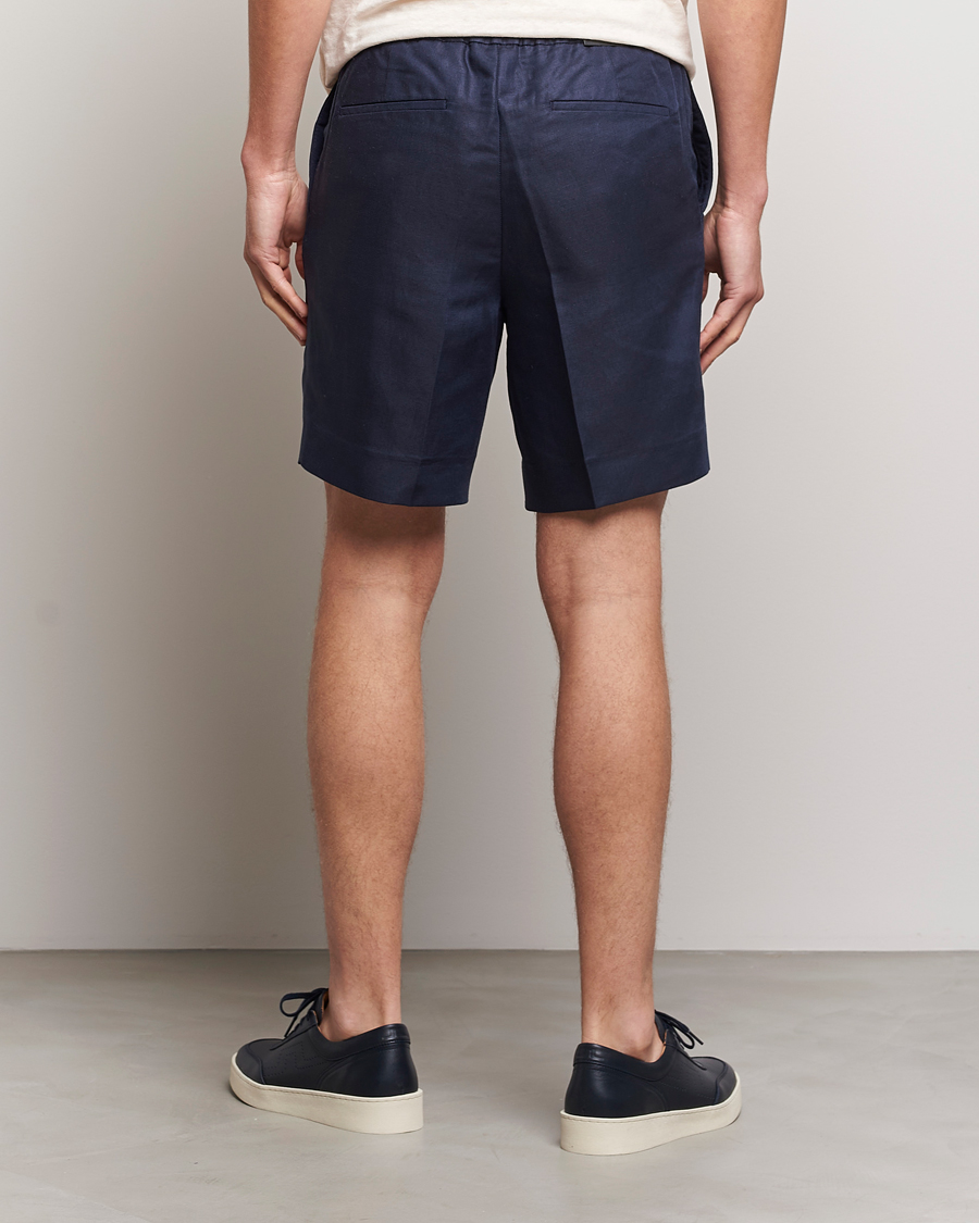 Herre | Shorts | J.Lindeberg | Baron Tencel/Linen Shorts Navy
