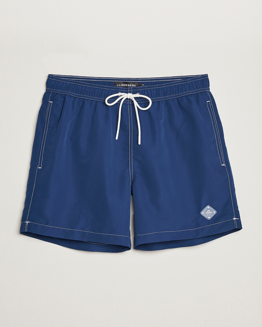 Herre | Badebukser | J.Lindeberg | Banks Solid Swimshorts Midnight Blue