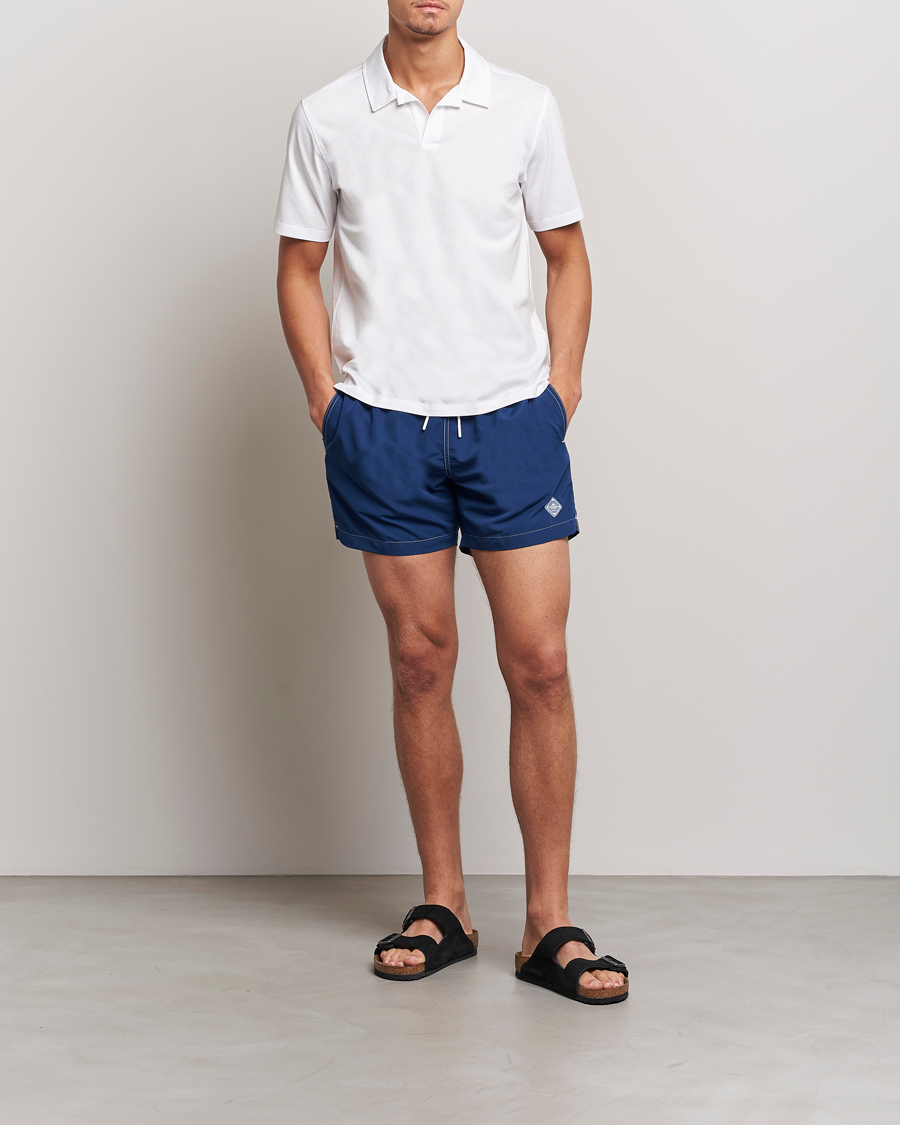Herre | Badebukser | J.Lindeberg | Banks Solid Swimshorts Midnight Blue