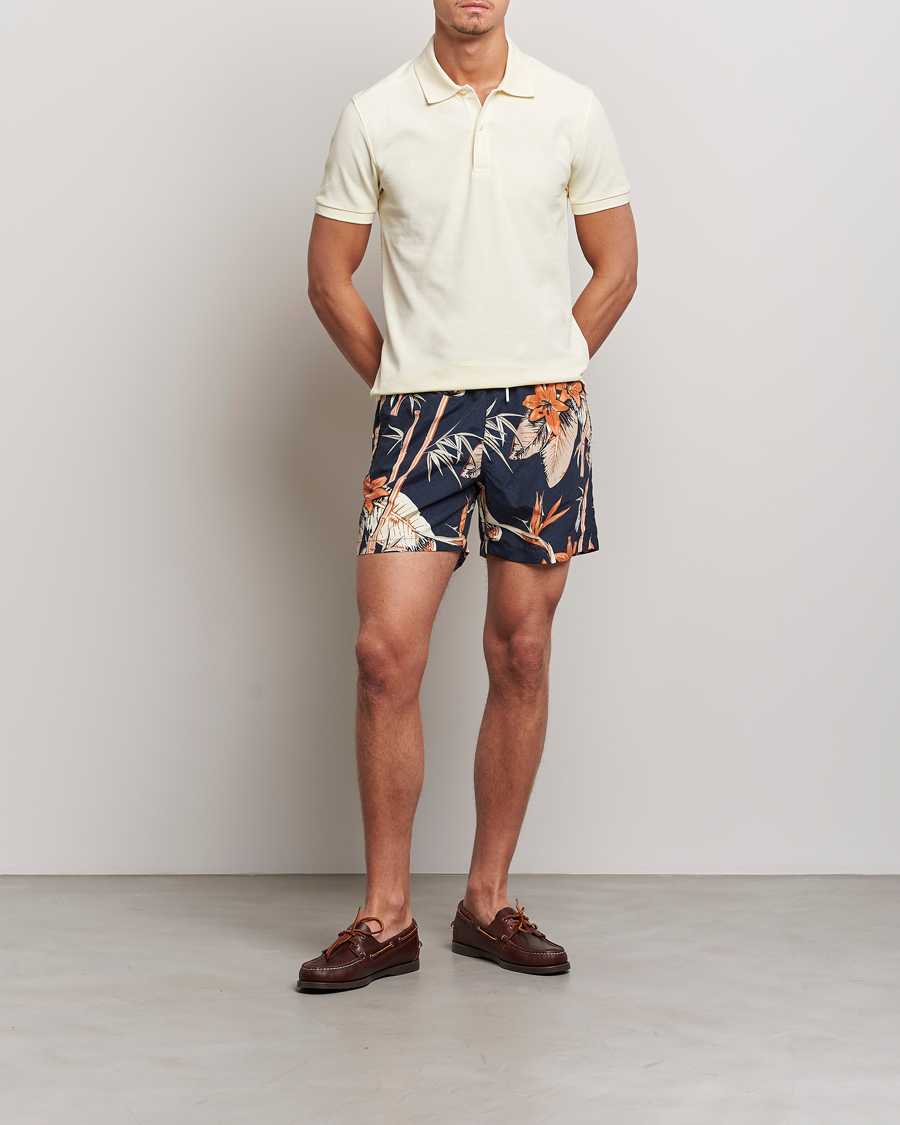 Herre | Badebukser | J.Lindeberg | Banks Tropical Swimshorts Navy