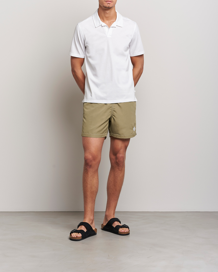 Herre | Polotrøjer | J.Lindeberg | Asher Open Collar Polo Shirt White