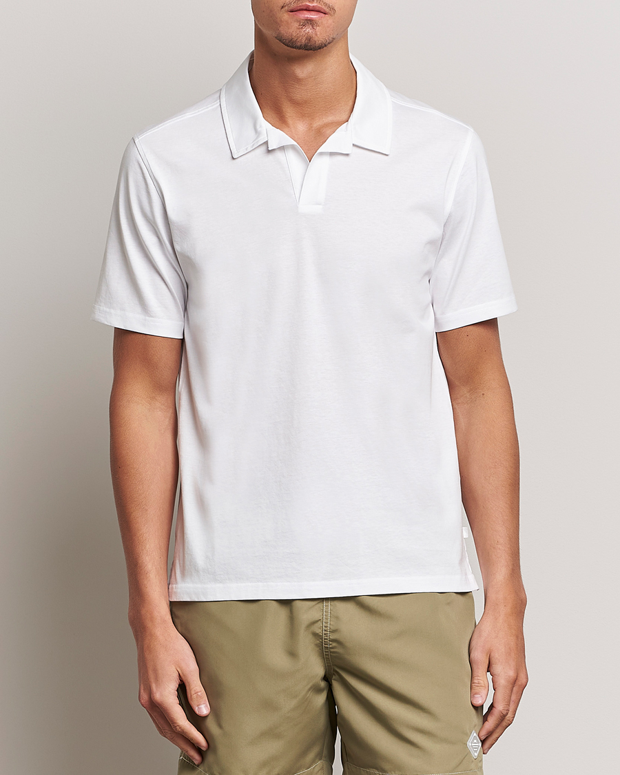 Herre | Polotrøjer | J.Lindeberg | Asher Open Collar Polo Shirt White