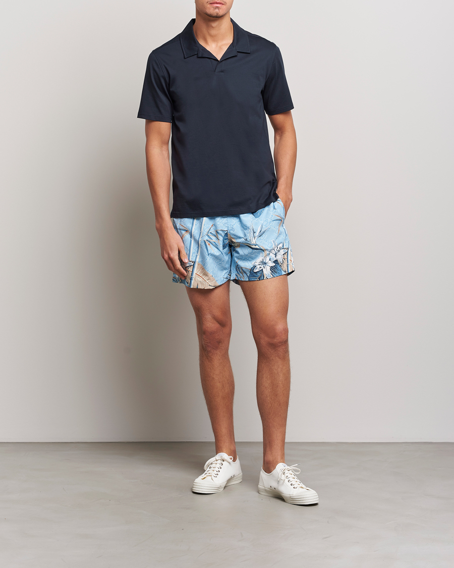 Herre | Polotrøjer | J.Lindeberg | Asher Open Collar Polo Shirt Navy