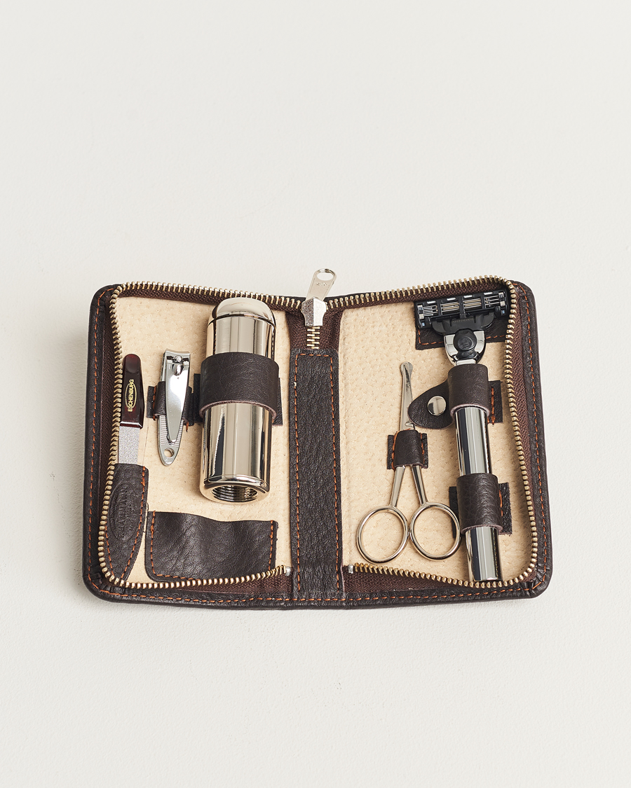 Herre | Til hjemmet | F. Hammann | Shaving and Manicure Set Dark Brown