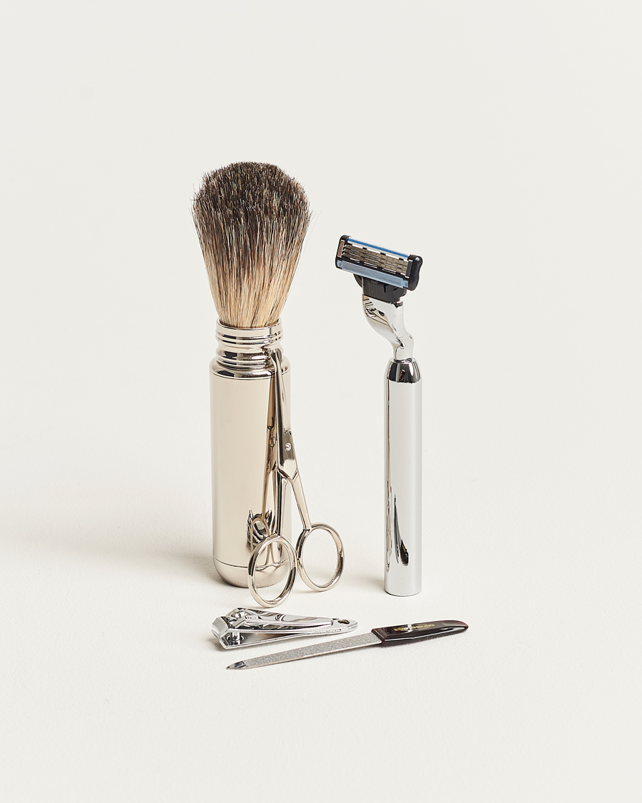 Men |  | F. Hammann | Shaving and Manicure Set Dark Brown