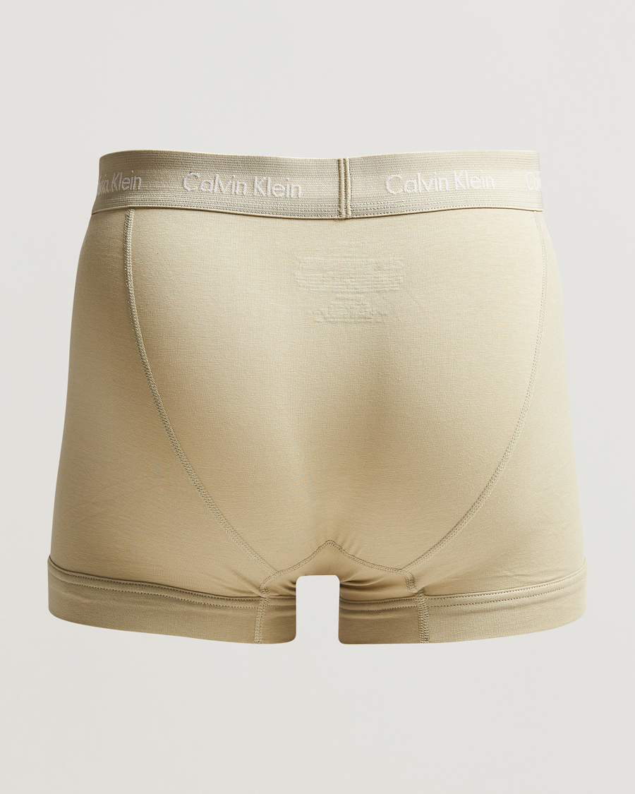 Herre | Undertøj | Calvin Klein | Cotton Stretch 3-Pack Trunk Beige/Red/Green