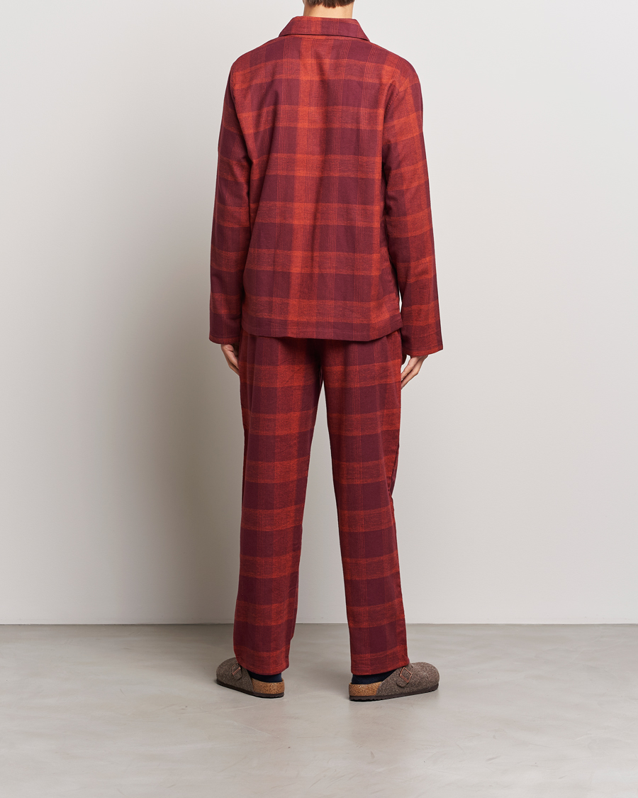 Herre |  | Calvin Klein | Cotton Checked Pyjama Set Red