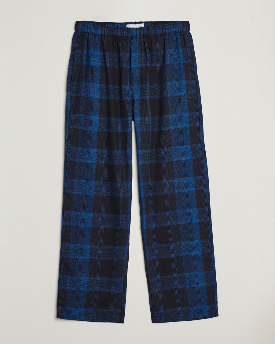 Herre | Pyjamas & Morgenkåber | Calvin Klein | Flannel Pyjama Pants Black/Blue