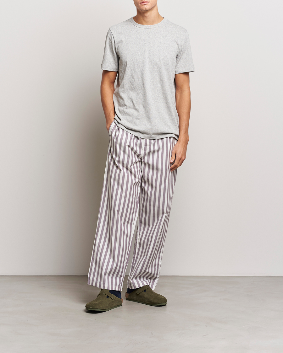 Herre | Pyjamas & Morgenkåber | Calvin Klein | Cotton Striped Pyjama Pants White/Grey