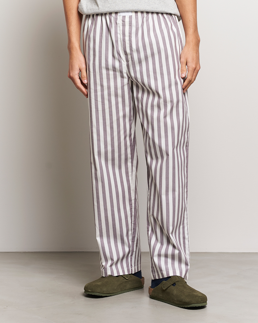Herre |  | Calvin Klein | Cotton Striped Pyjama Pants White/Grey