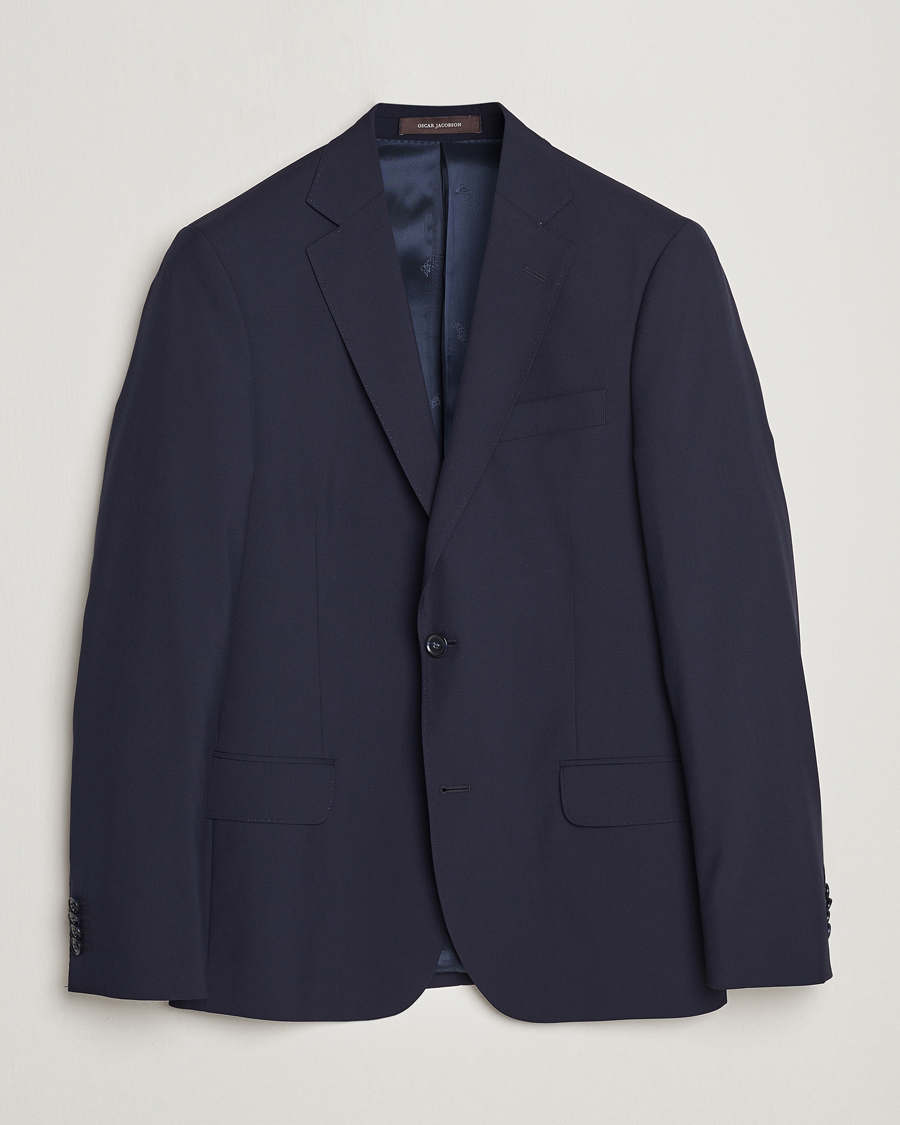 Herre |  | Oscar Jacobson | Edmund Wool Blazer Blue