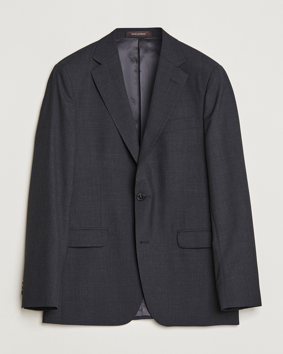 Herre |  | Oscar Jacobson | Falk Wool Blazer Grey