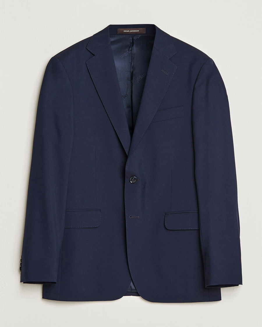 Herre |  | Oscar Jacobson | Falk Wool Blazer Blue