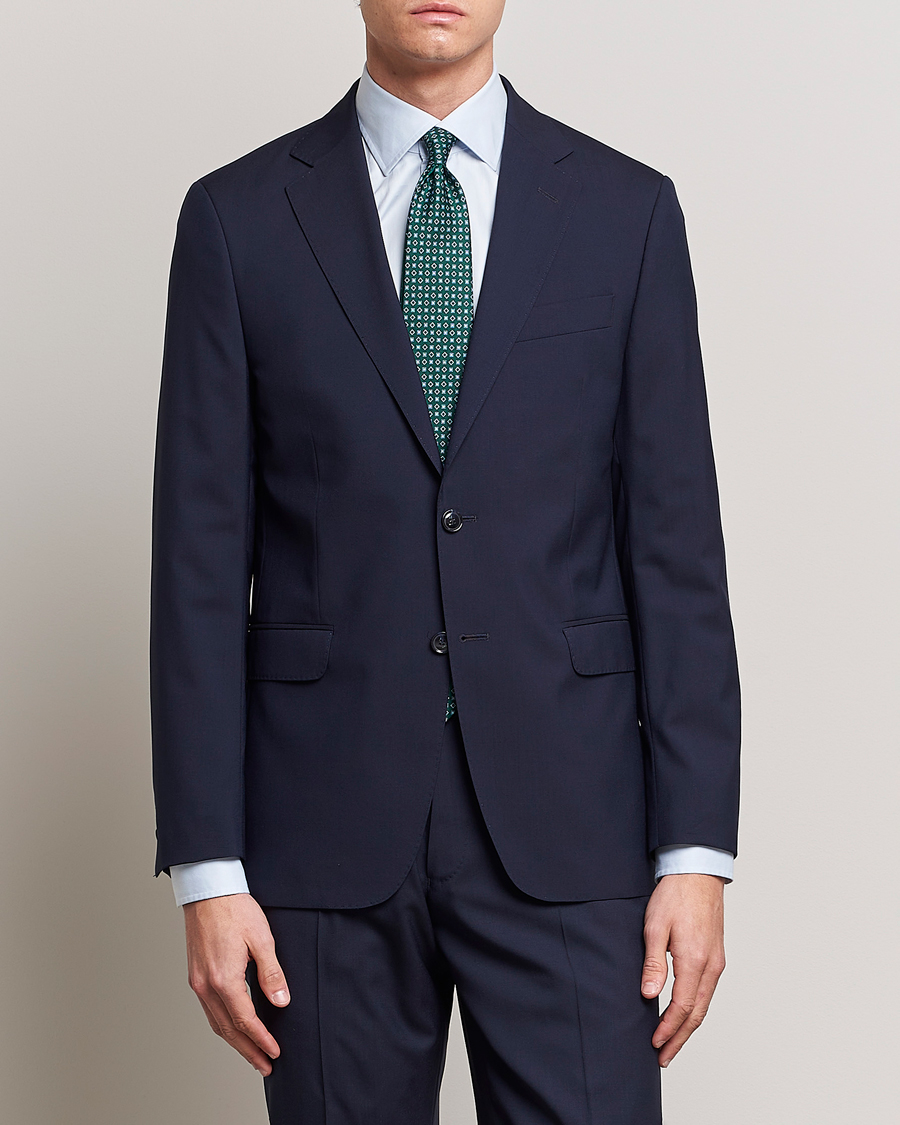 Men | Oscar Jacobson | Oscar Jacobson | Falk Wool Blazer Blue