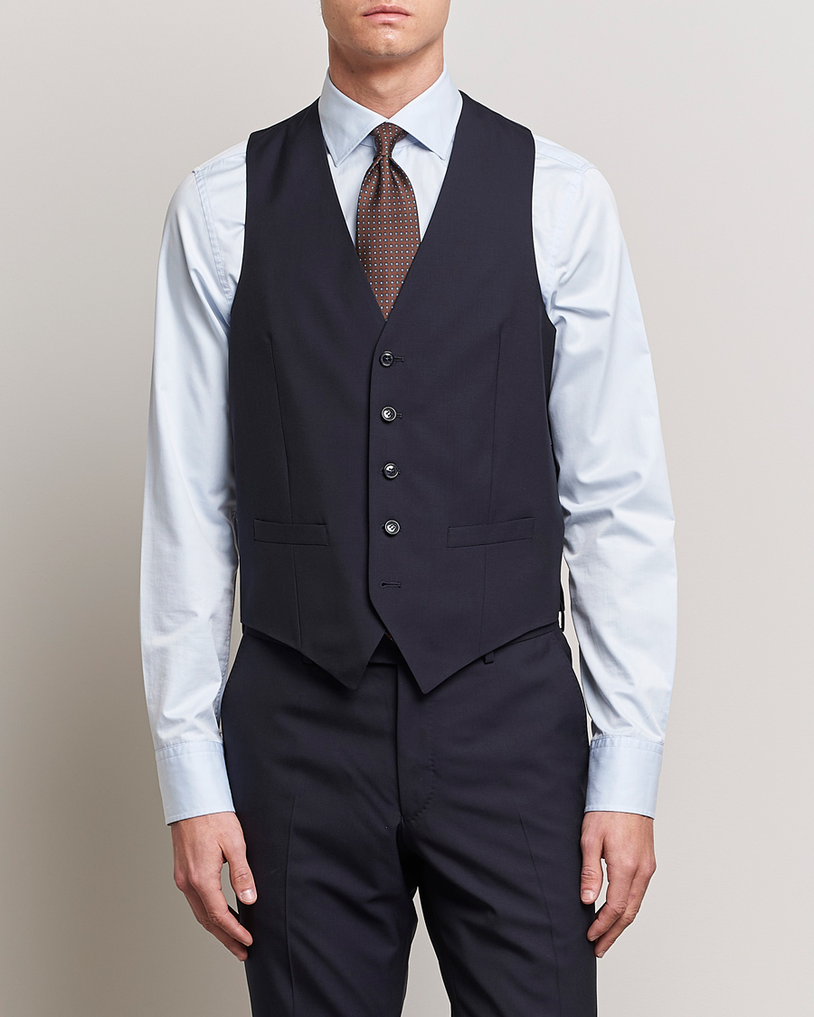 Herr |  | Oscar Jacobson | Carlo Wool Waistcoat Navy