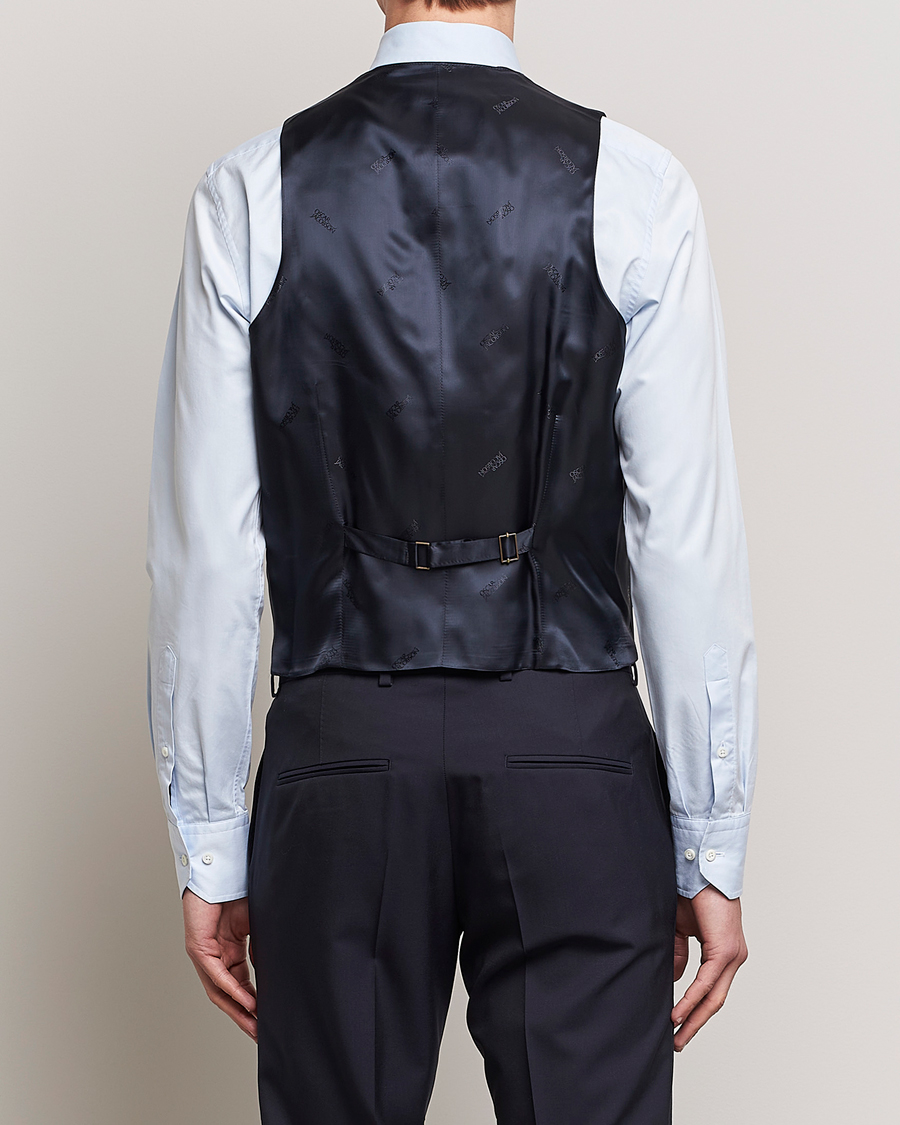 Herre | Blazere & jakker | Oscar Jacobson | Carlo Wool Waistcoat Navy