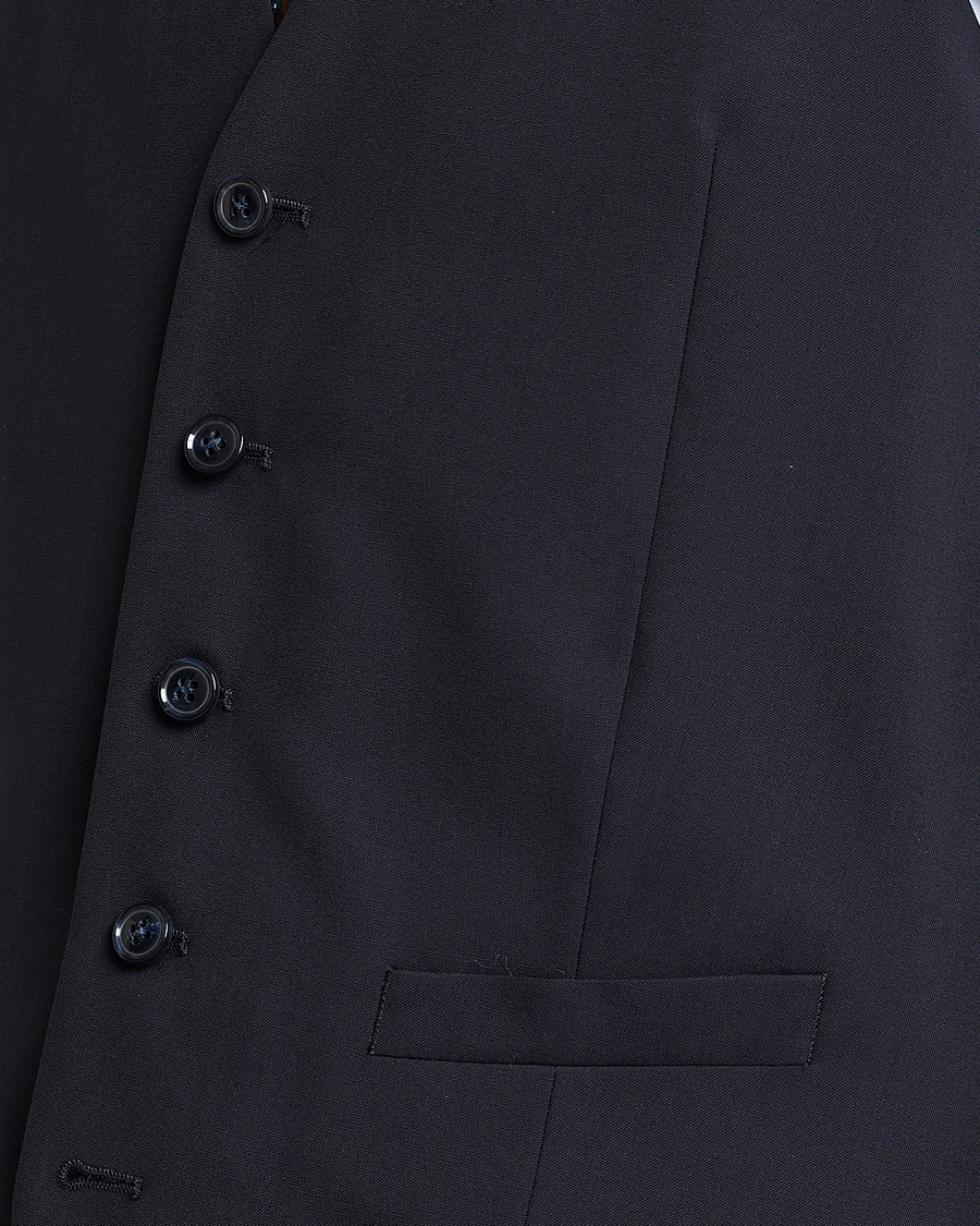 Herre | Blazere & jakker | Oscar Jacobson | Carlo Wool Waistcoat Navy