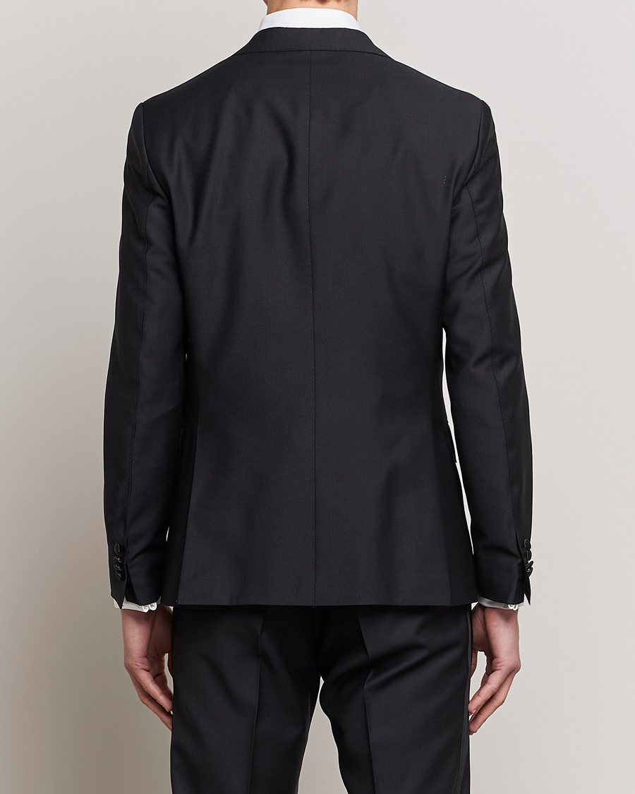 Herre | Blazere & jakker | Oscar Jacobson | Elder Wool Tuxedo Blazer Black