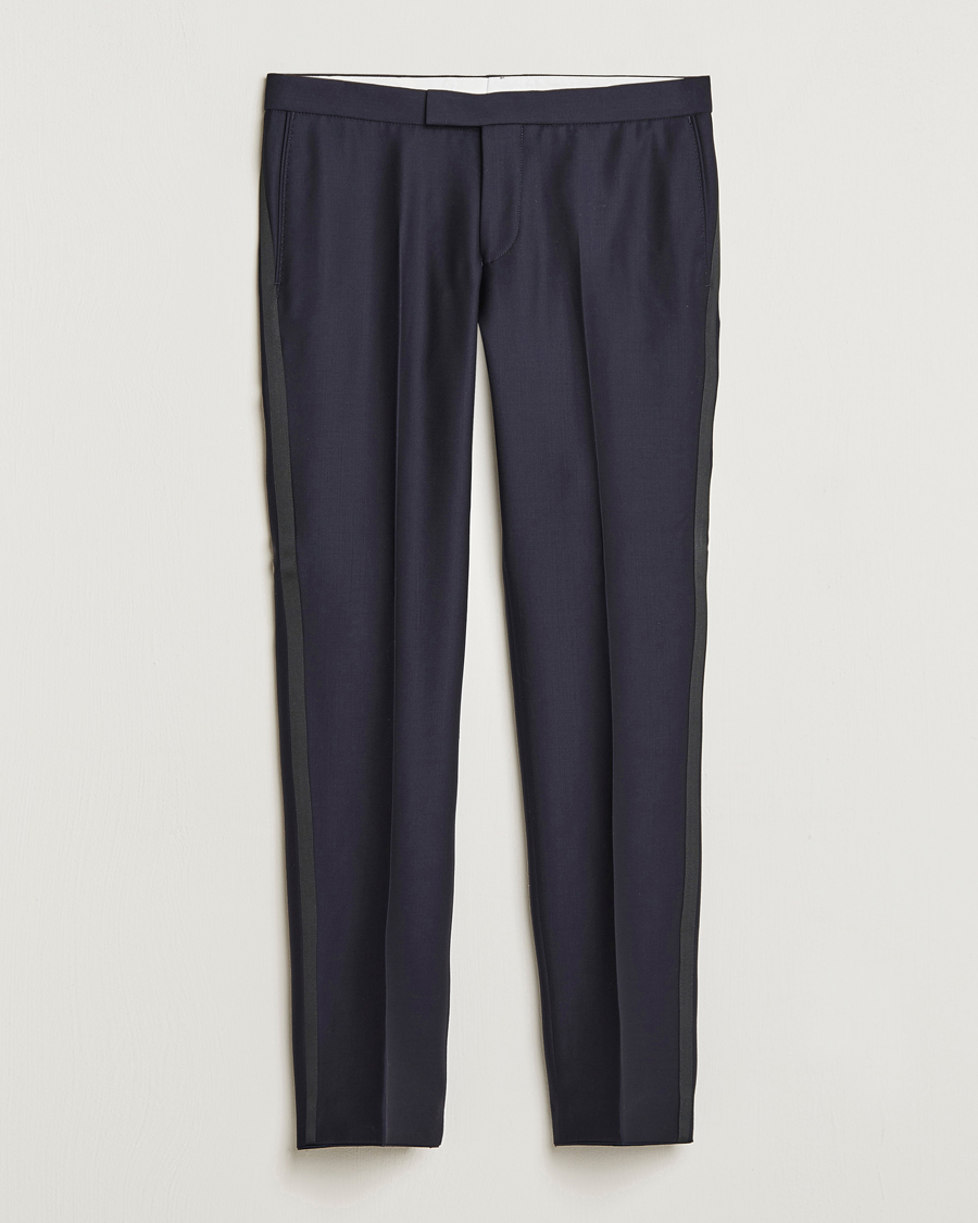 Herre | Bukser | Oscar Jacobson | Duke Wool Trousers Navy