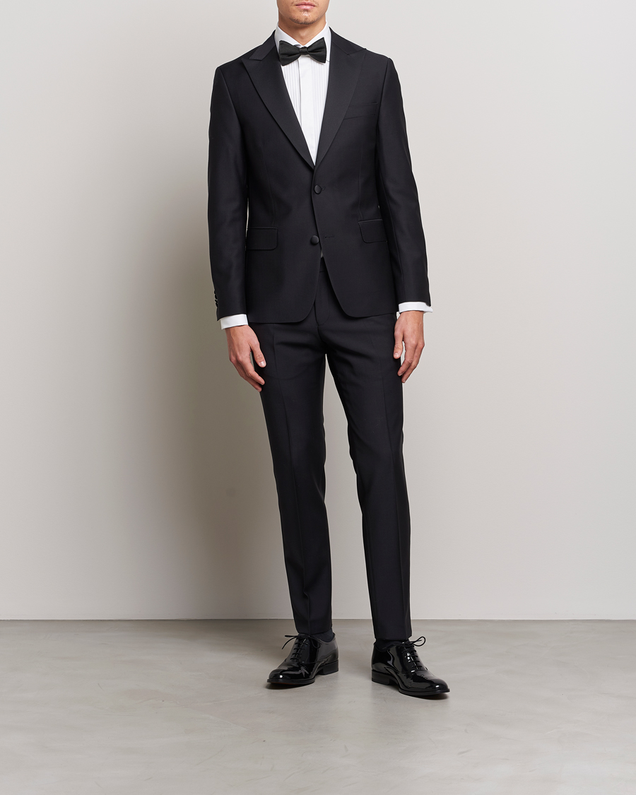 Herre | Bukser | Oscar Jacobson | Duke Wool Trousers Black