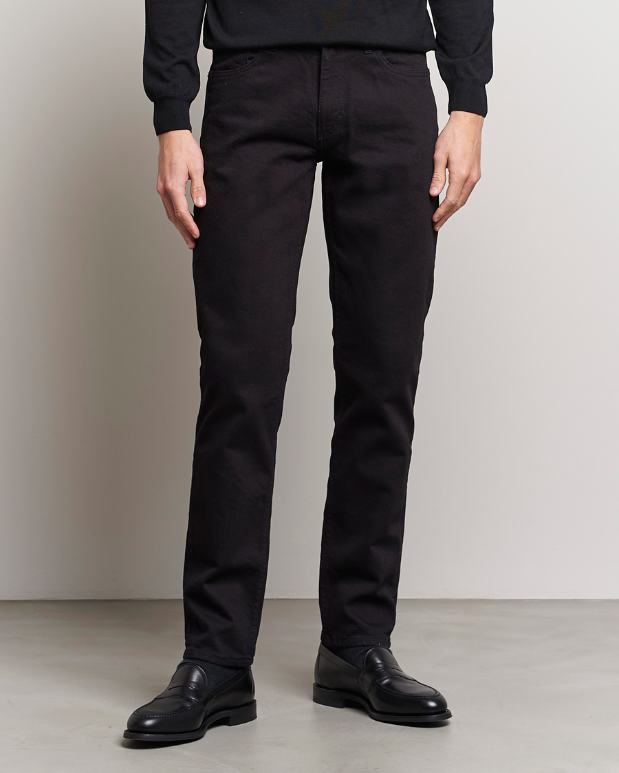 Herre | Afdelinger | Oscar Jacobson | Albert Cotton Stretch Jeans Black