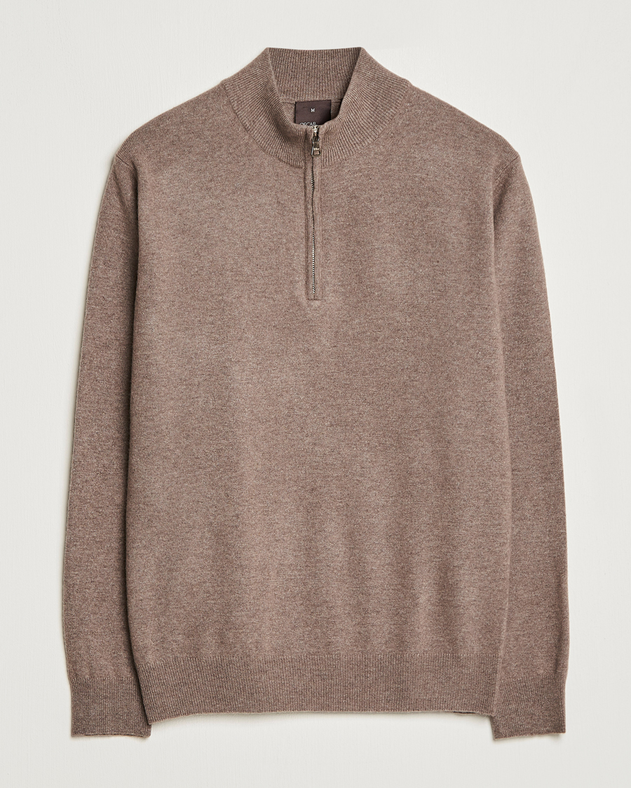 Herre |  | Oscar Jacobson | Patton Wool Half-Zip Beige