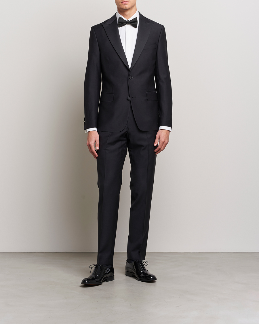 Herre | Skjorter | Oscar Jacobson | Slim Fit Cut Away Tuxedo Double Cuff White