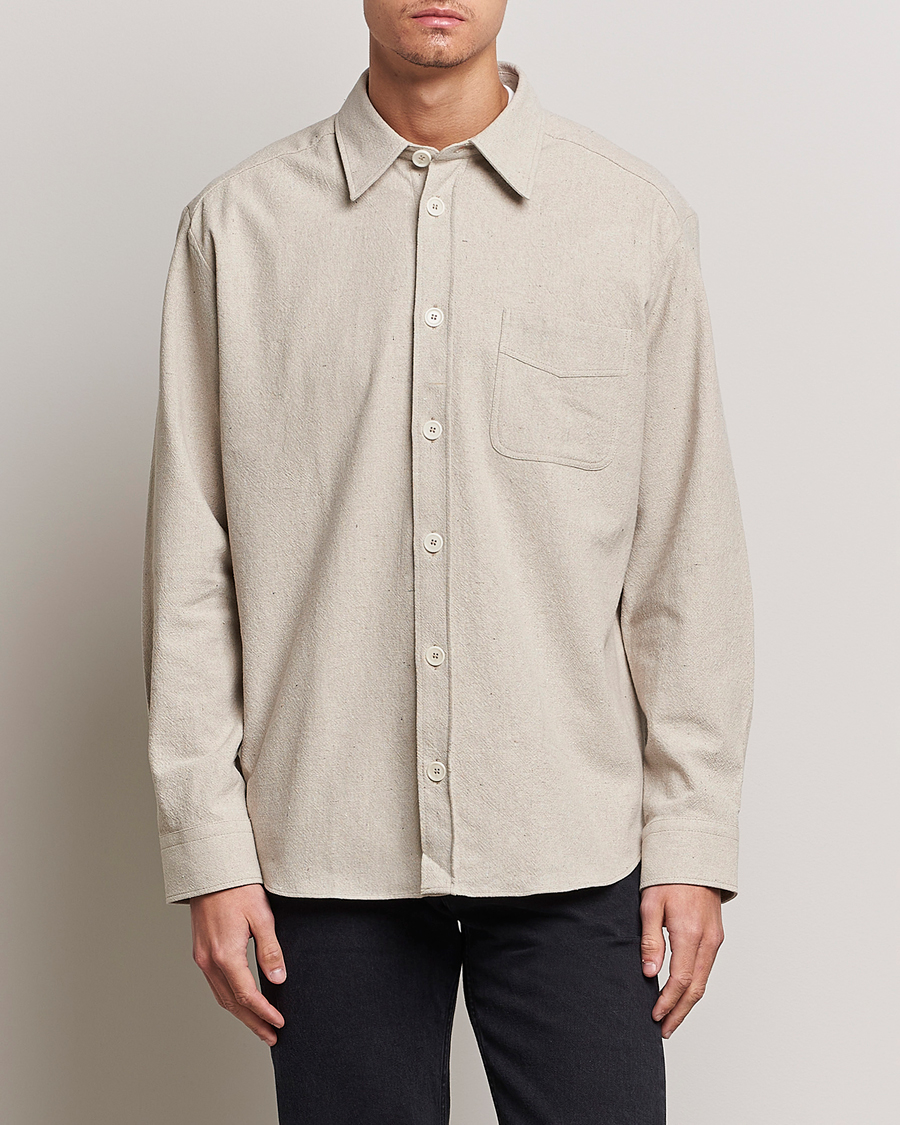 Herre | Skjorter | A.P.C. | Aston Overshirt Light Beige