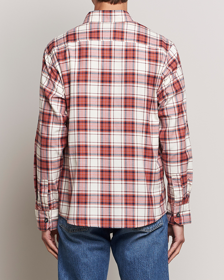 Herre | Skjorter | A.P.C. | Graham Checked Overshirt Ecru/Red